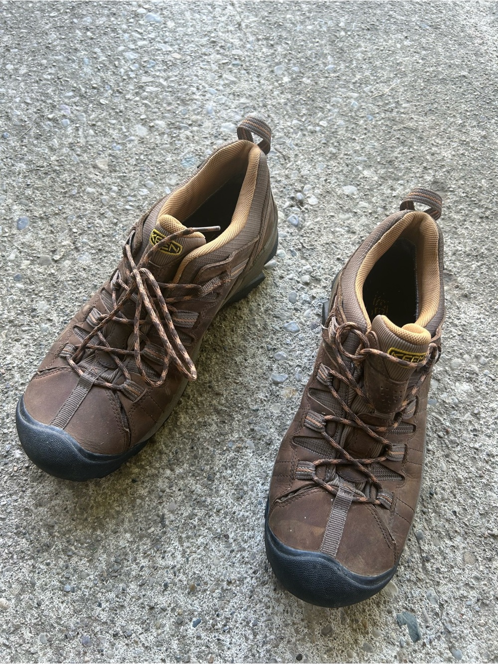 Keen Men's Brown Hiking Shoes - Durable Trail Sneakers Sz 13